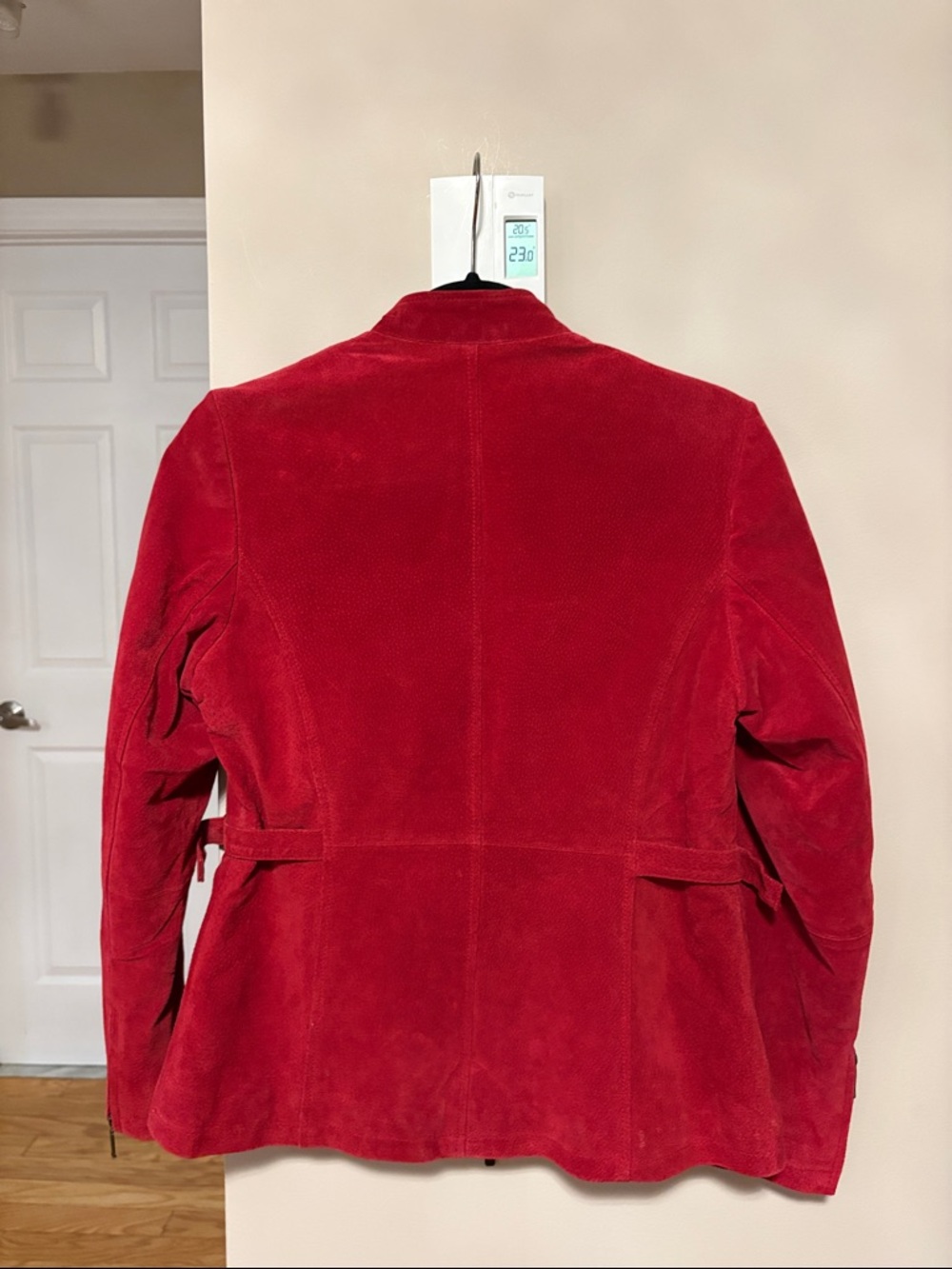 Relativity Red Suede Zip-Front Jacket - Picture 10 of 16